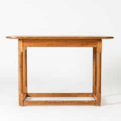 Consola modernista de pino de Carl Malmsten, Suecia, años 30