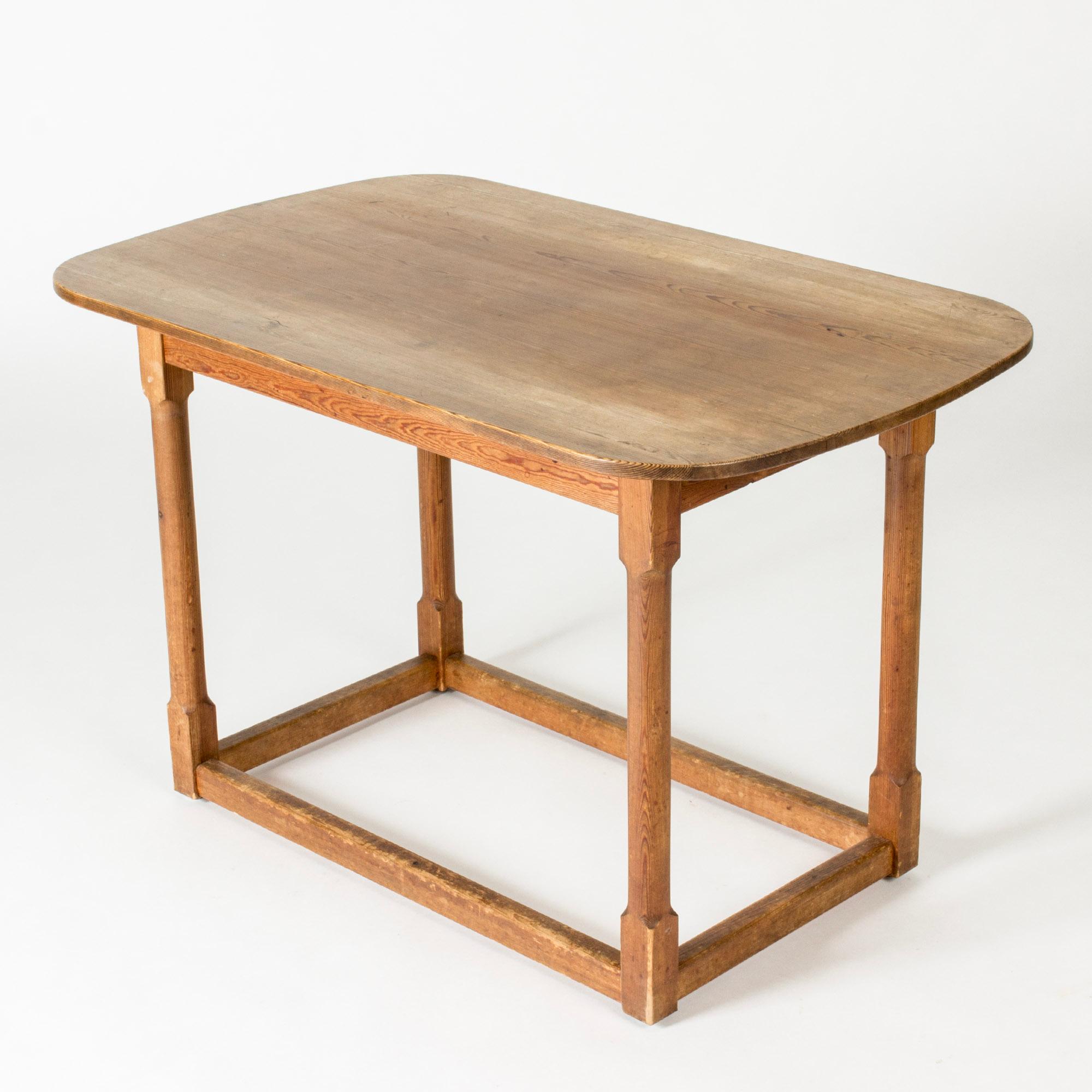 Modernistischer Konsolentisch aus Kiefernholz von Carl Malmsten, Schweden, 1930er Jahre (Skandinavische Moderne)