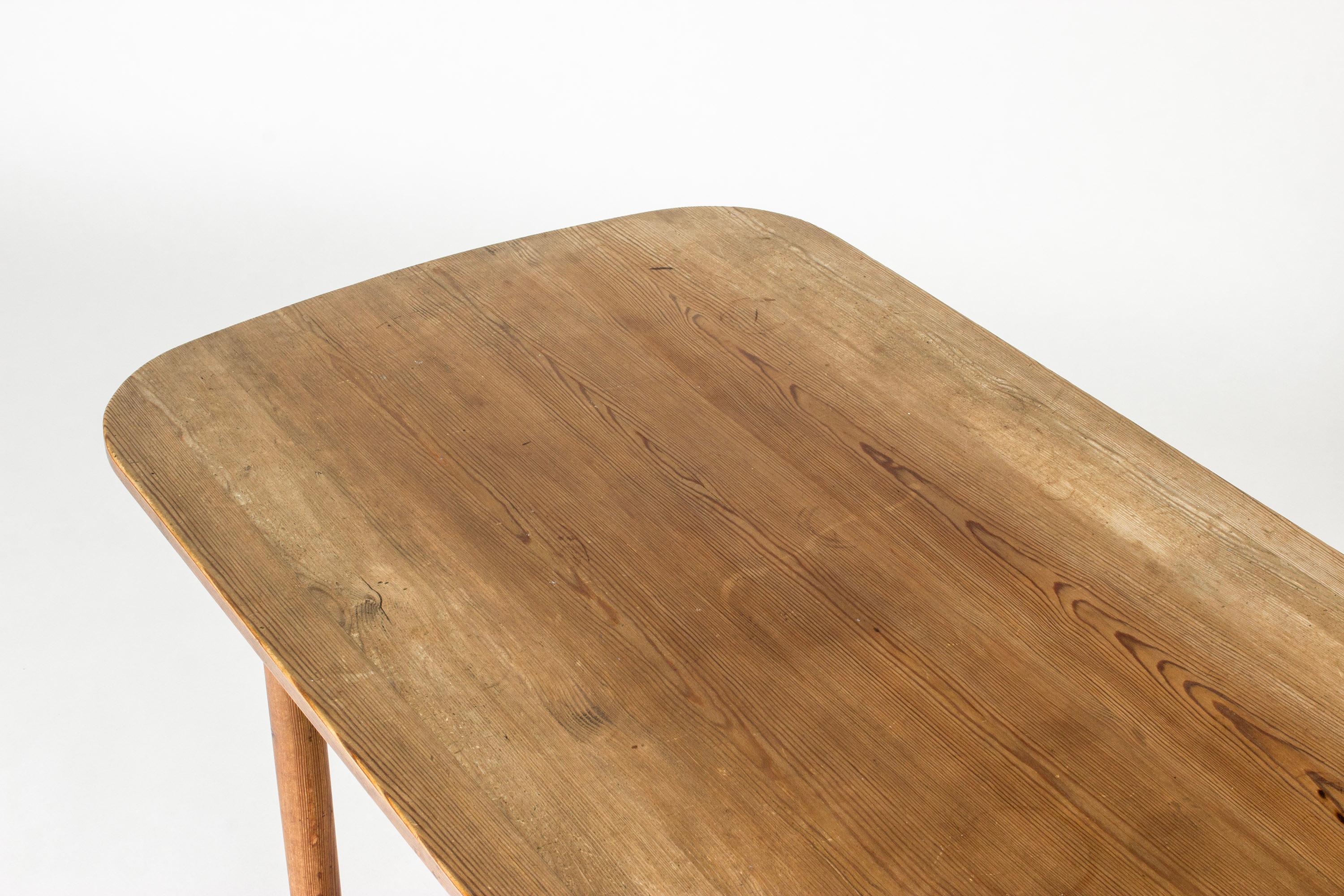 Modernistischer Konsolentisch aus Kiefernholz von Carl Malmsten, Schweden, 1930er Jahre (Mitte des 20. Jahrhunderts)