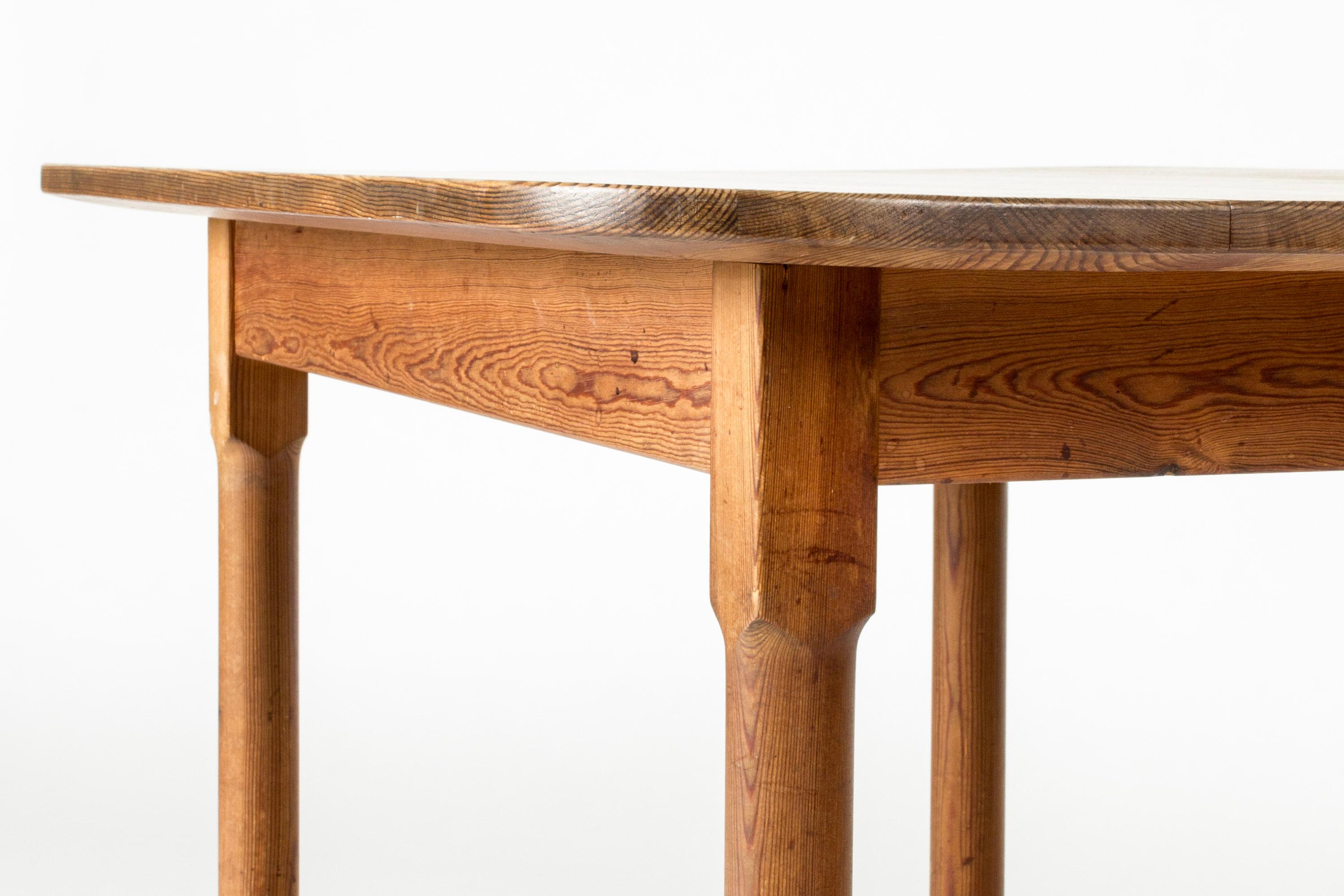 Modernistischer Konsolentisch aus Kiefernholz von Carl Malmsten, Schweden, 1930er Jahre 1