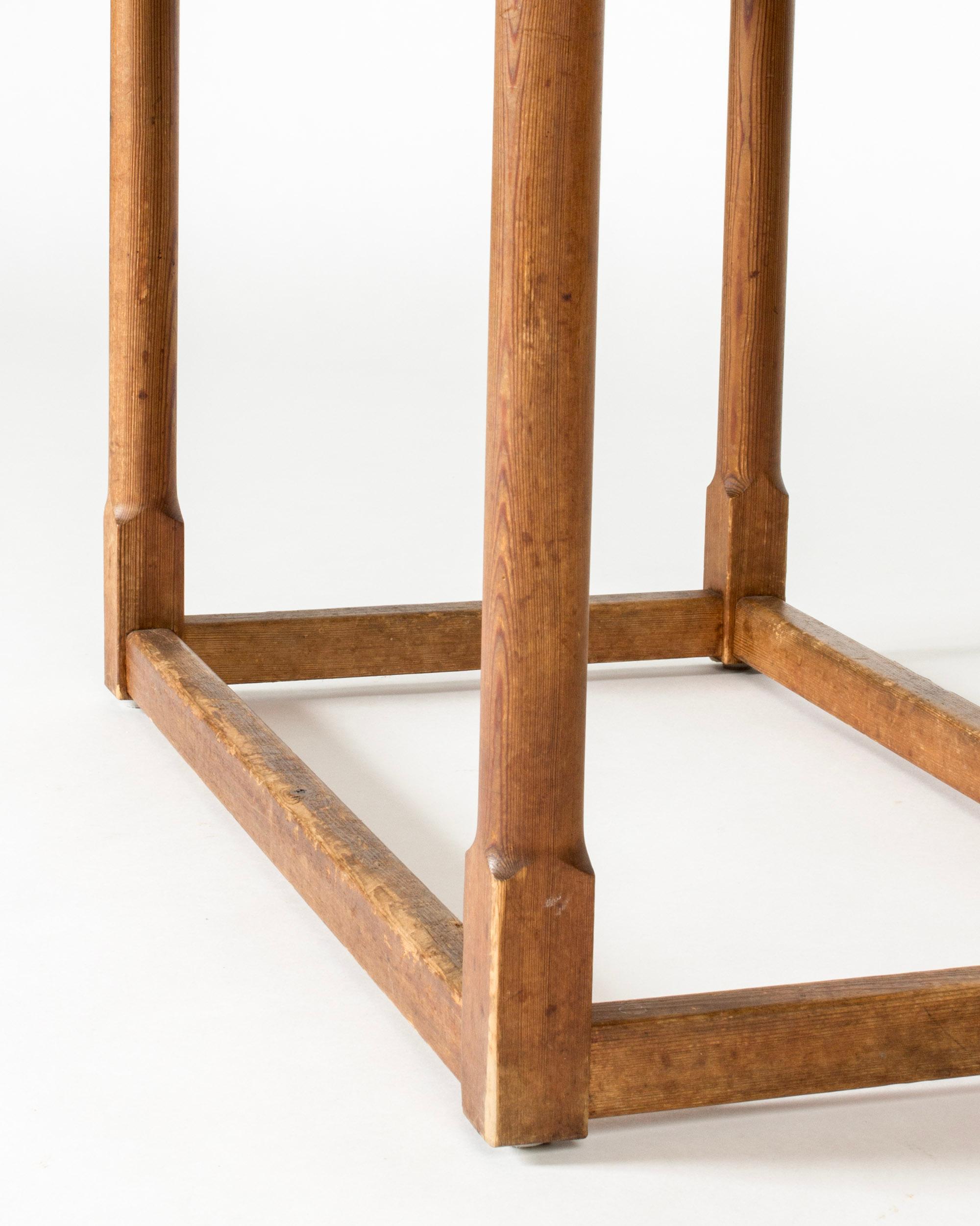 Modernistischer Konsolentisch aus Kiefernholz von Carl Malmsten, Schweden, 1930er Jahre 2