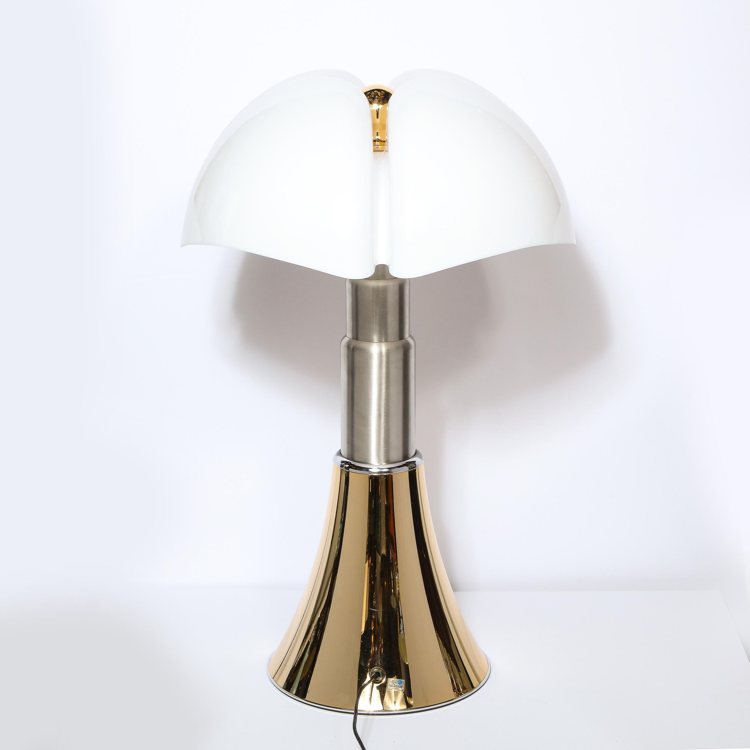 Modernist Pipistrello Brass & Lucite Lamp by Gae Aulenti for Martinelli Luce 5