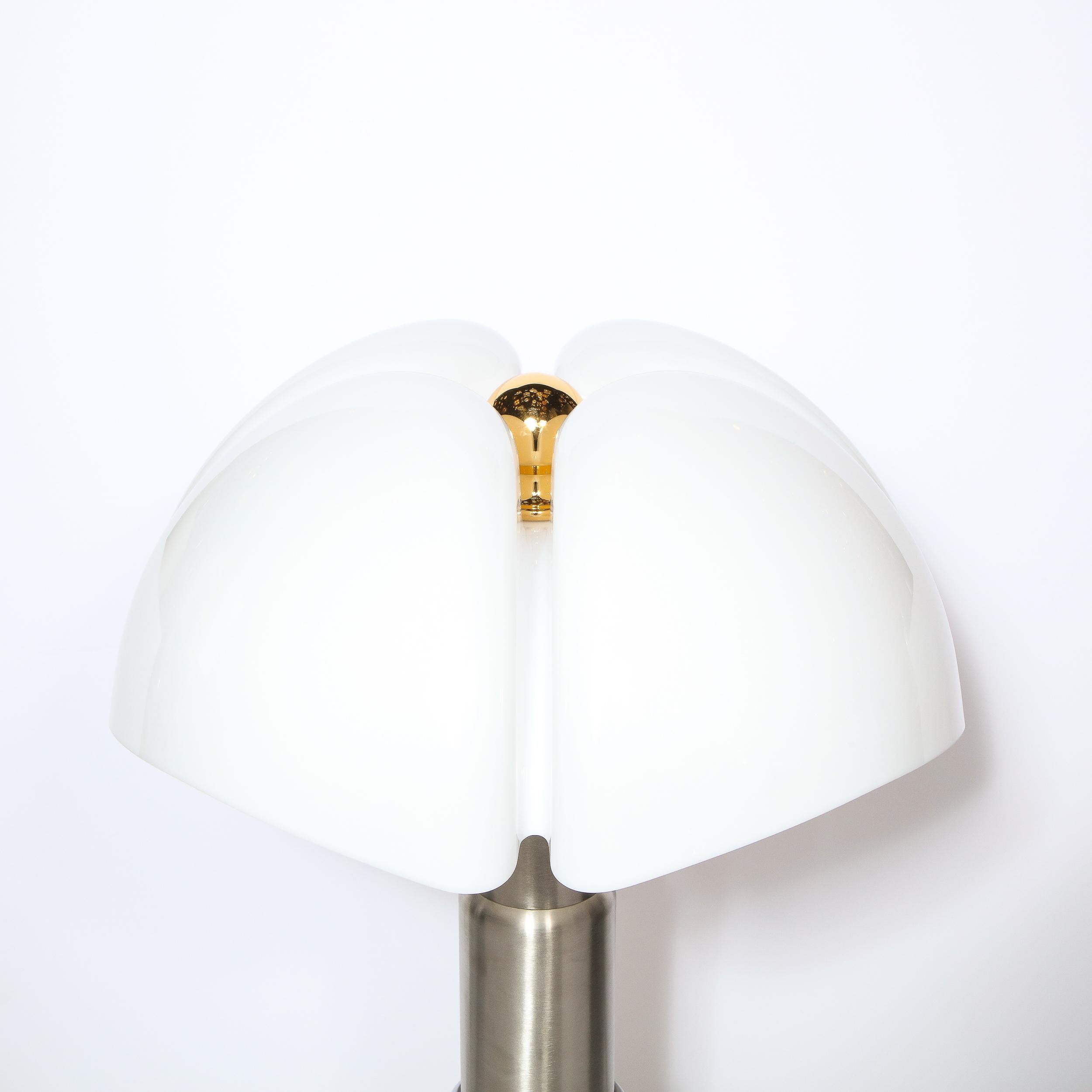 Modernist Pipistrello Brass & Lucite Lamp by Gae Aulenti for Martinelli Luce 6