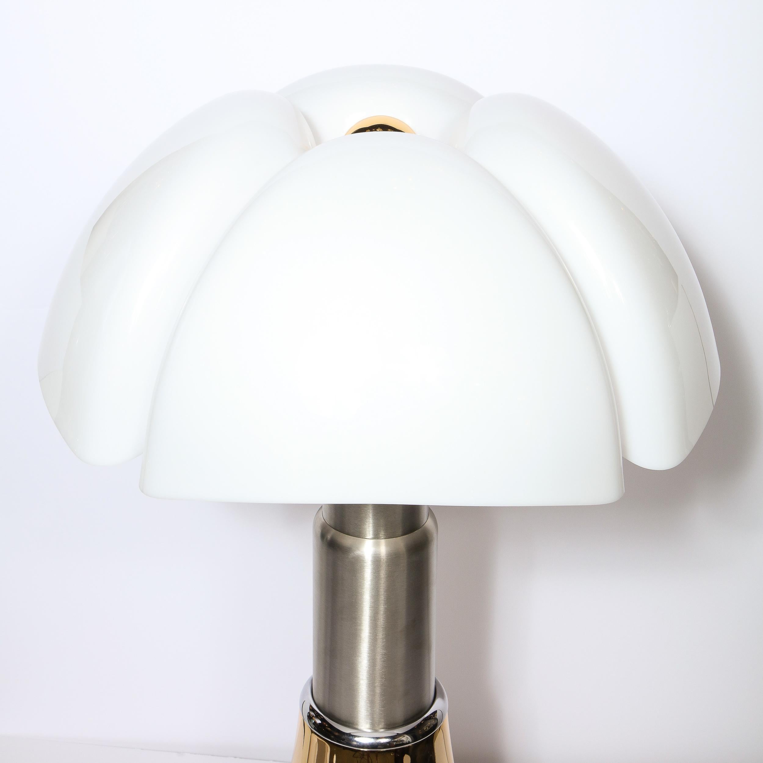 Modernist Pipistrello Brass & Lucite Lamp by Gae Aulenti for Martinelli Luce 7