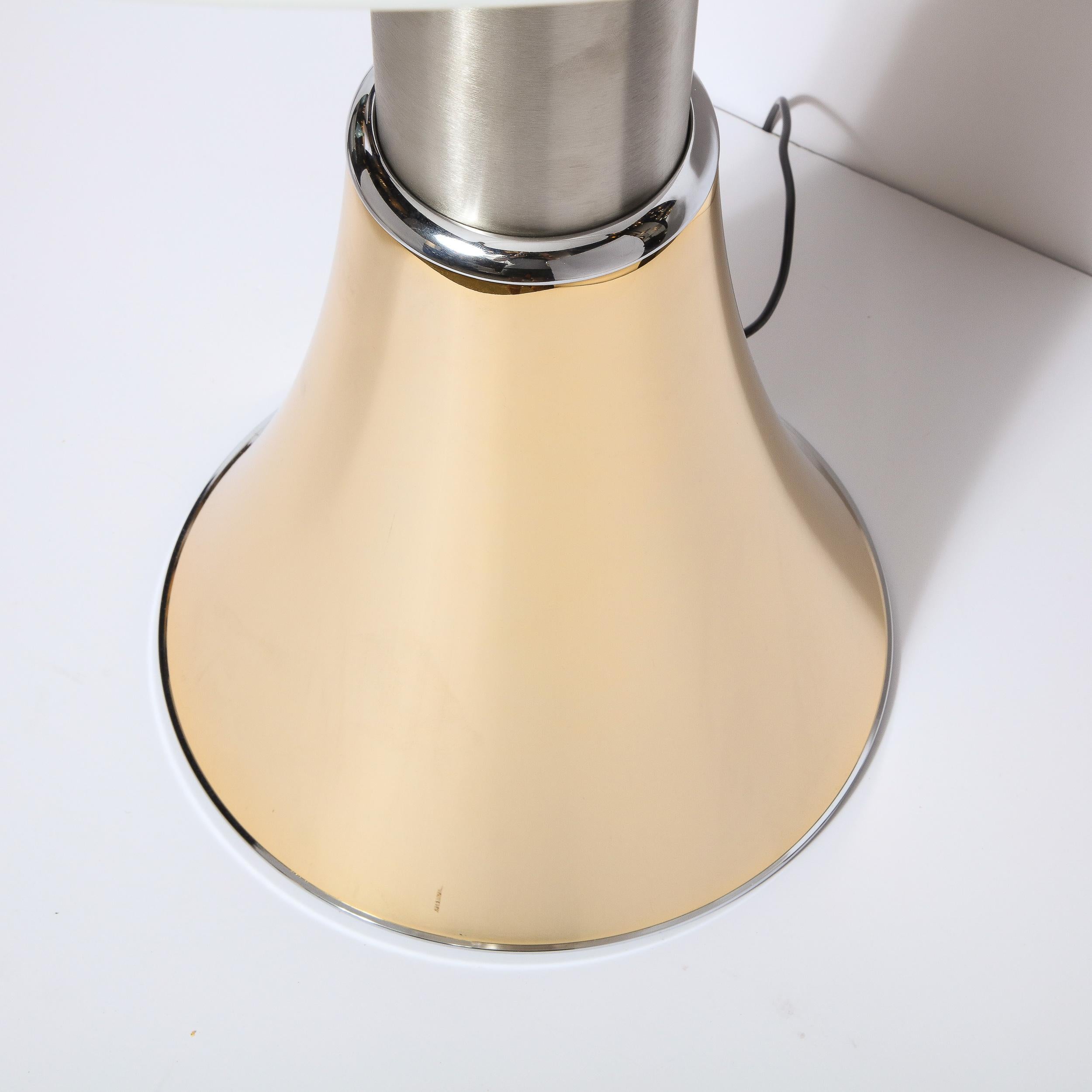 20th Century Modernist Pipistrello Brass & Lucite Lamp by Gae Aulenti for Martinelli Luce
