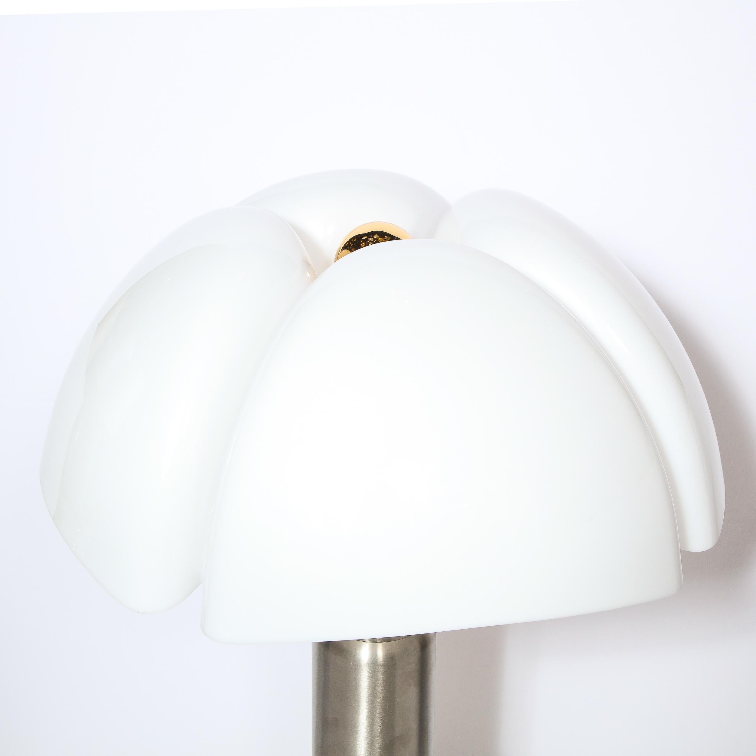 Modernist Pipistrello Brass & Lucite Lamp by Gae Aulenti for Martinelli Luce 2