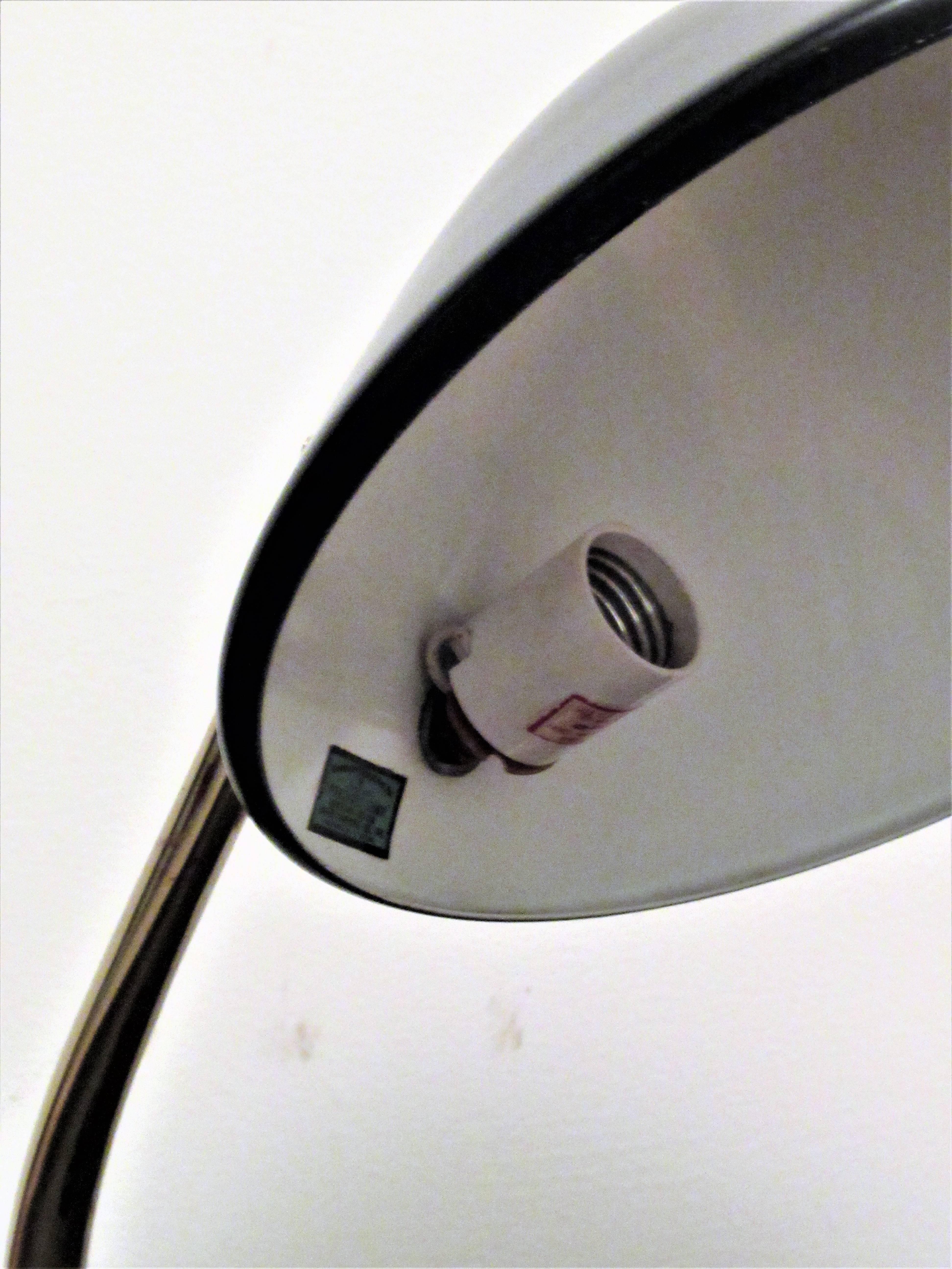 American Modernist Pivoting Arc Table Lamp by Laurel