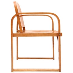 Modernist Plywood Armchair Early 20th Century by Tatra