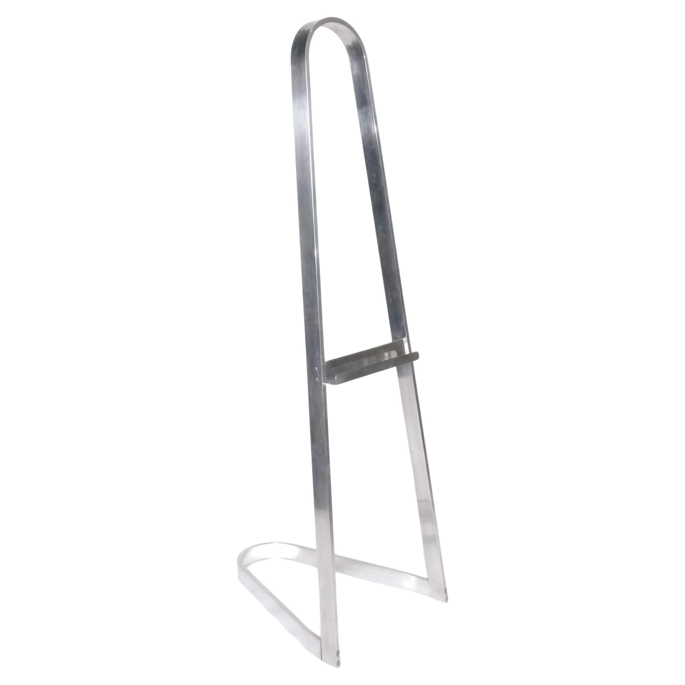 Modernist Polished Aluminum Easel - circa 1970's