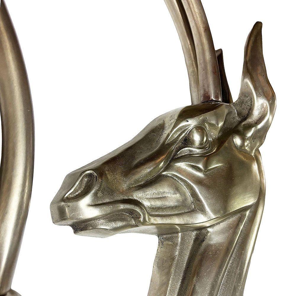 Metallo Scultura da parete modernista in alluminio lucido Gazelle Pair by Pendergrast in vendita