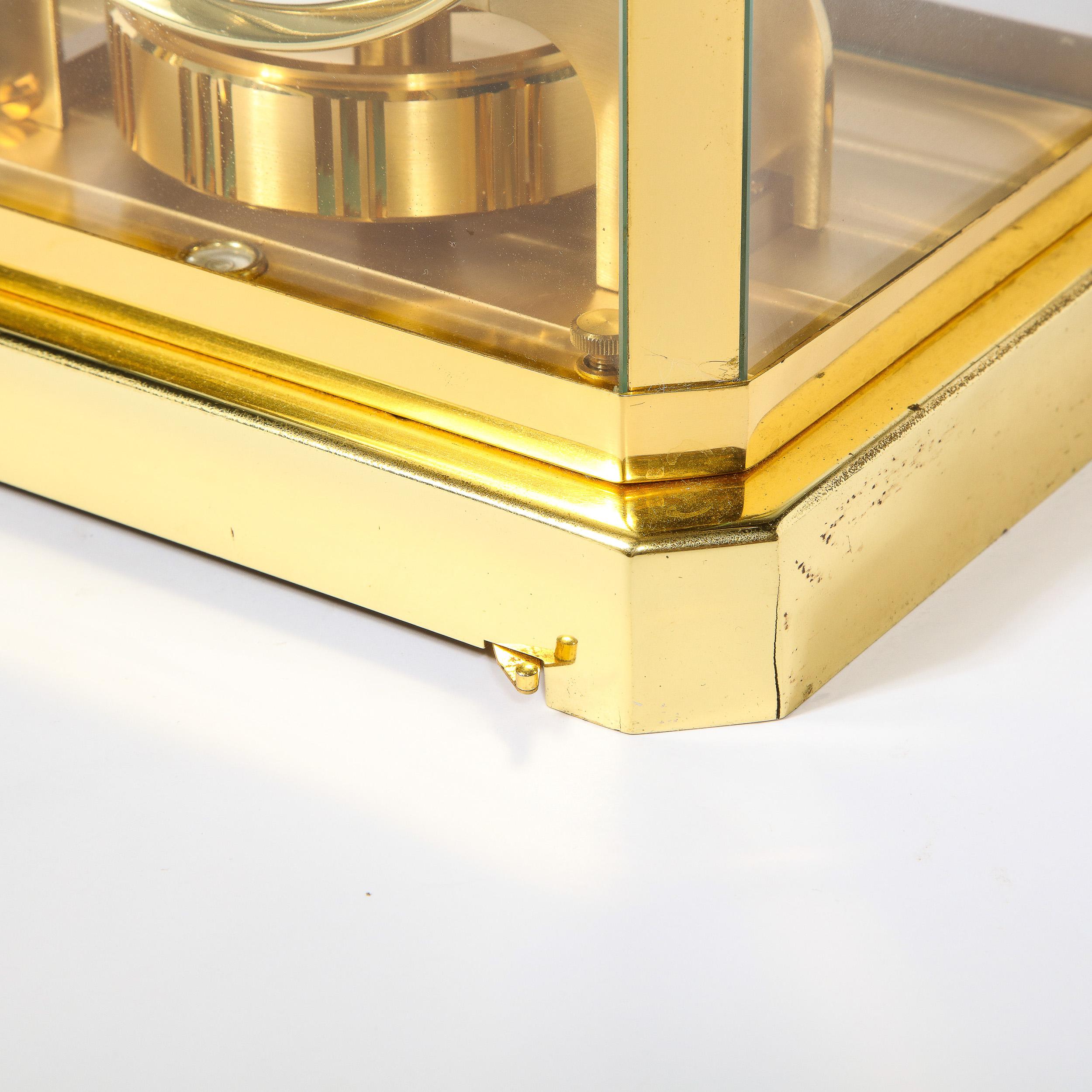 Modernist Polished Brass Atmos Classique Desk Clock by Jaeger-LeCoultre 8