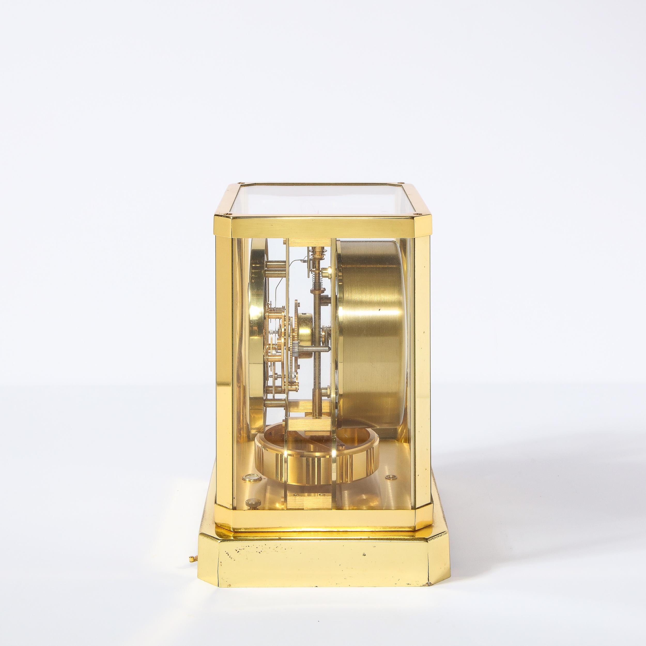 Modernist Polished Brass Atmos Classique Desk Clock by Jaeger-LeCoultre 4