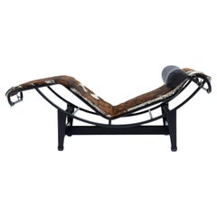 Modernist Ponyskin LC4 by Le Corbusier for Cassina, 1970s