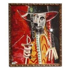 Modernist Prints in Vintage Gilt Frames Picasso Miro Fogel