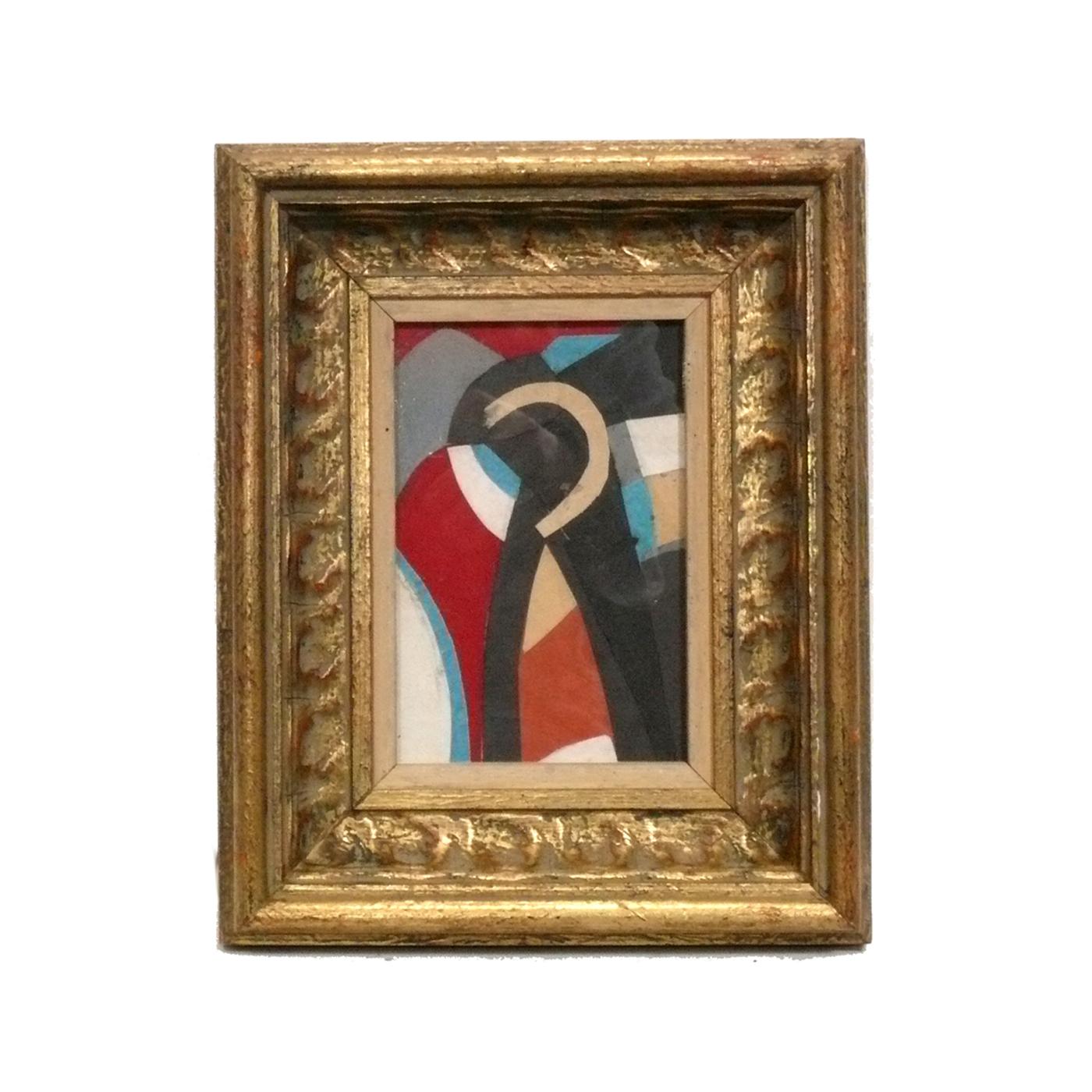 Paper Modernist Prints in Vintage Gilt Frames Picasso Miro Fogel For Sale