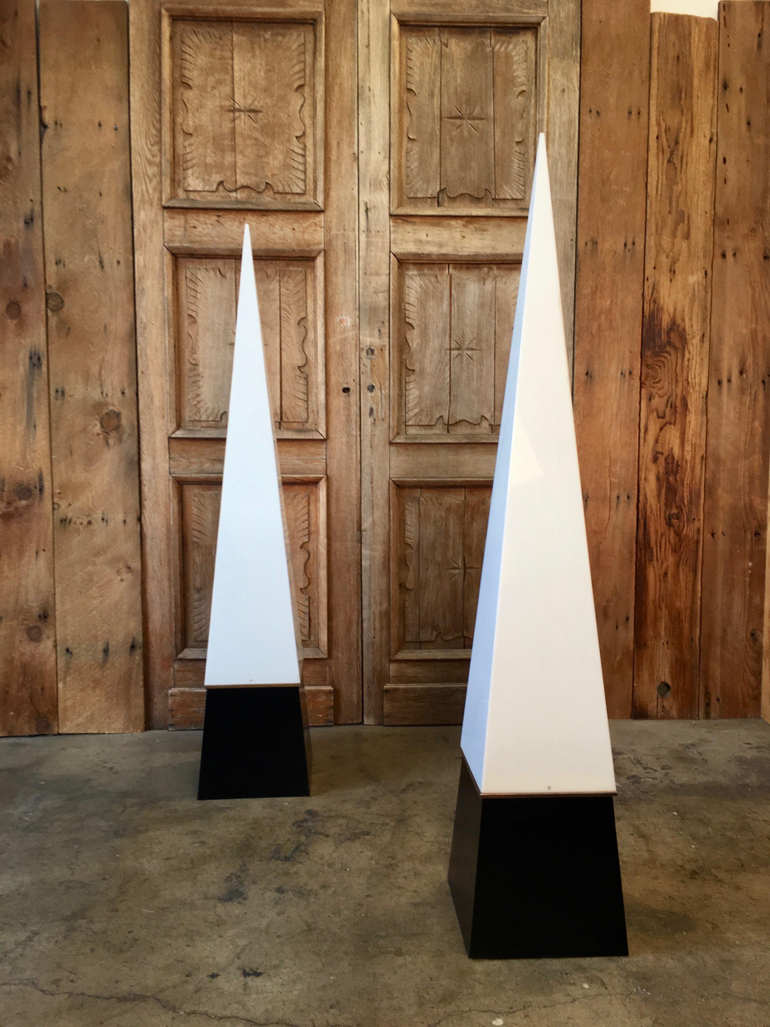 Modernist Pyramid Torchiere Floor Lamps 5