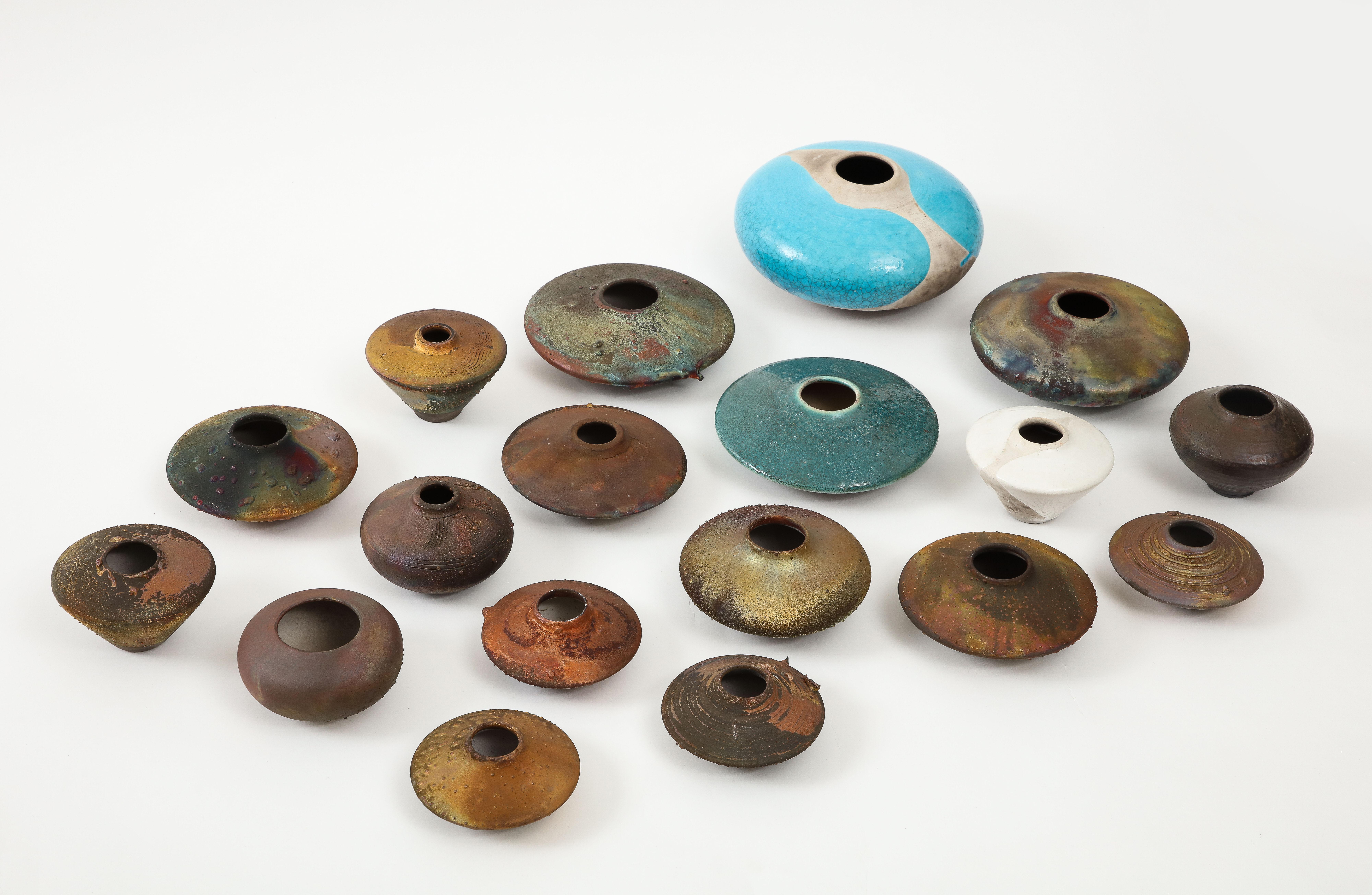 Modernist Raku Pottery Collection For Sale 8