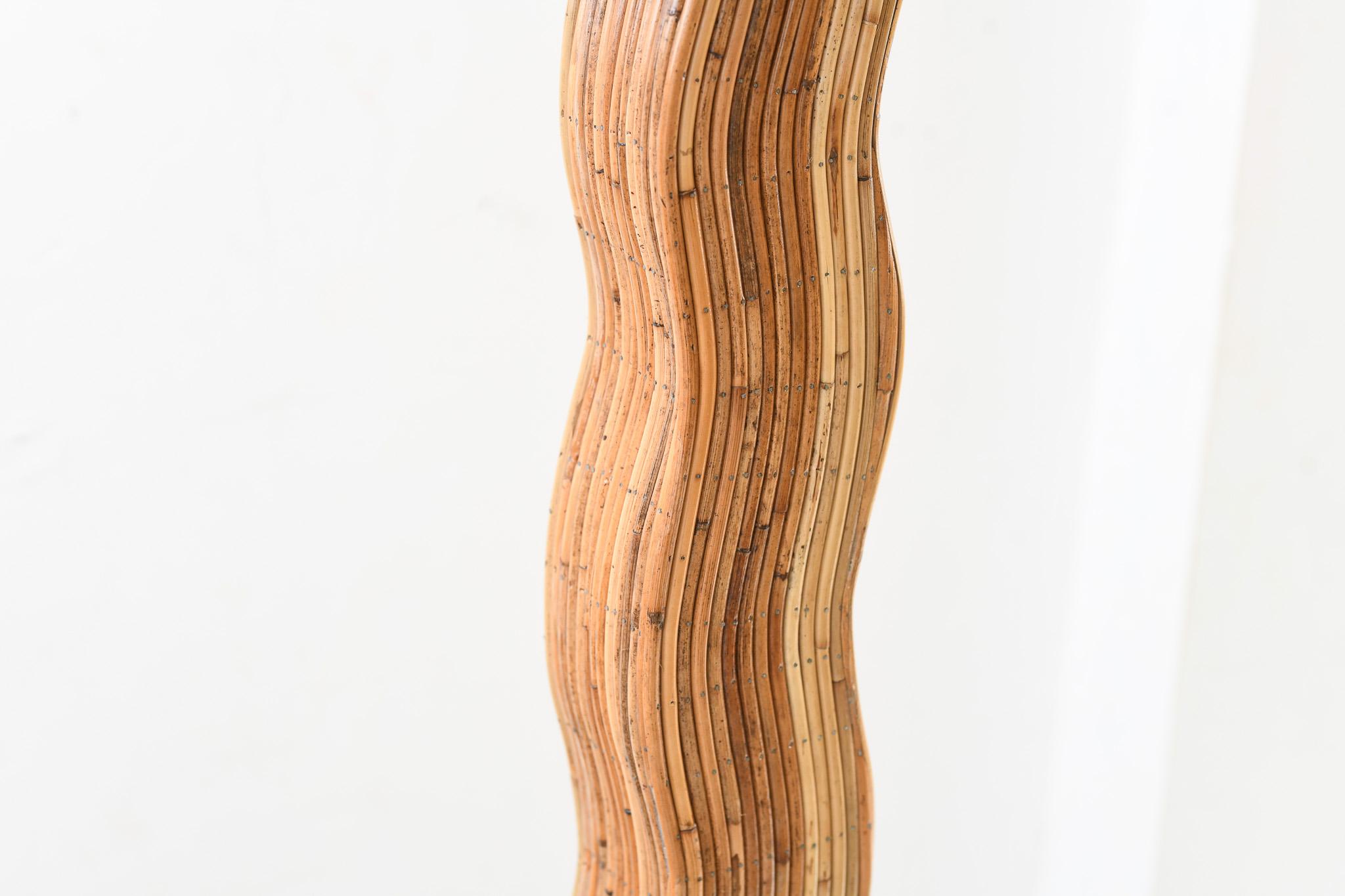 Fatto a mano Lampada da terra in rattan modernista 