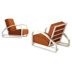 Modernist Recliner Sessel, Formholz, gepolsterte Kissen, anpassbar