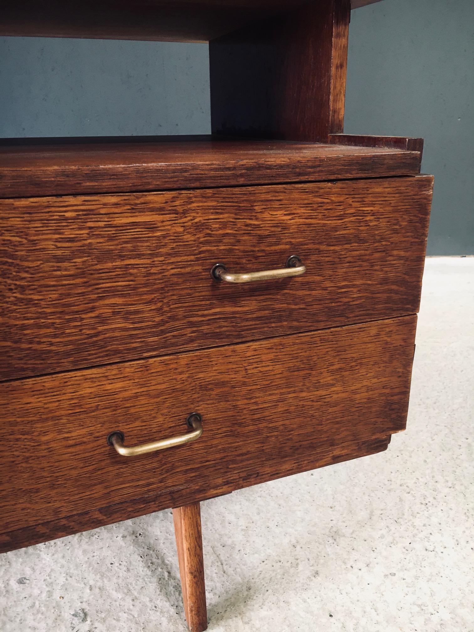 Modernist Reconstruction Design Writing Desk, France 1950's For Sale 7