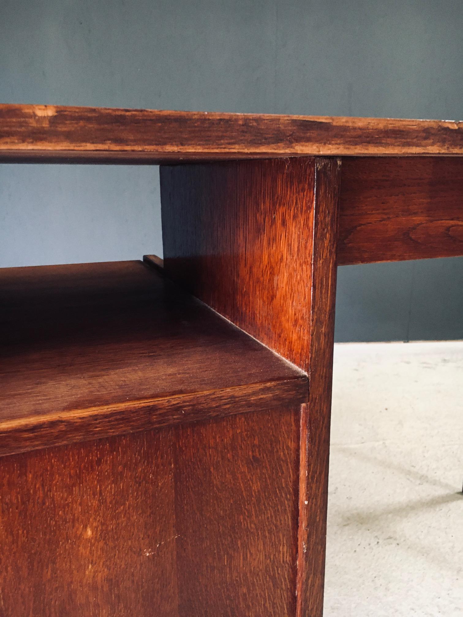 Modernist Reconstruction Design Writing Desk, France 1950's For Sale 13