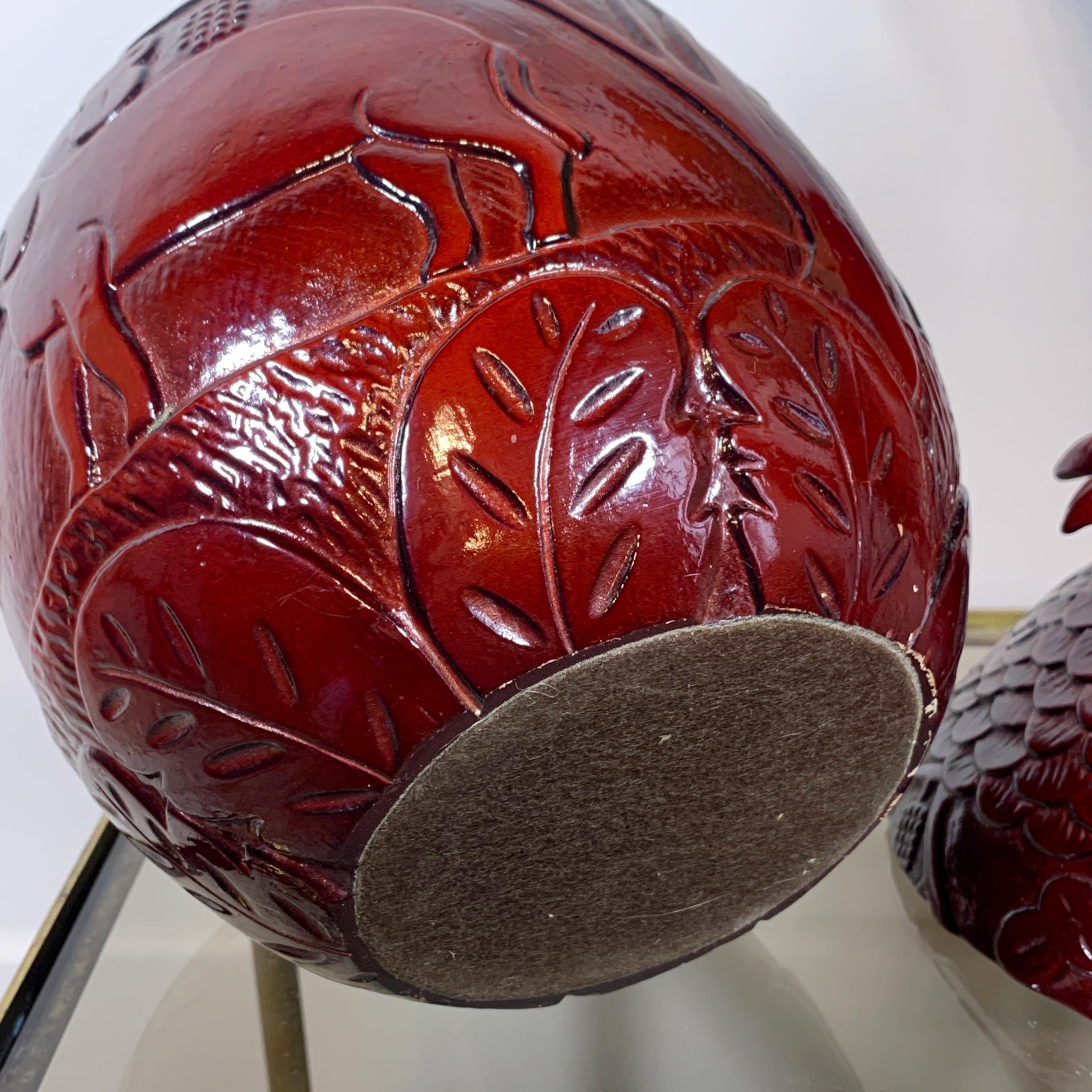 Modernistischer roter Eiskübel im Stil von Marc Chagall 1950er Jahre im Zustand „Gut“ im Angebot in Hastings, GB