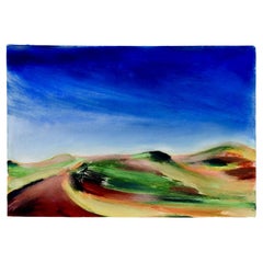 Gouache moderniste Red Road