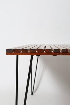 Modernist Redwood Slat Dining Table by Pipsan Saarinen-Swanson for Ficks Reed