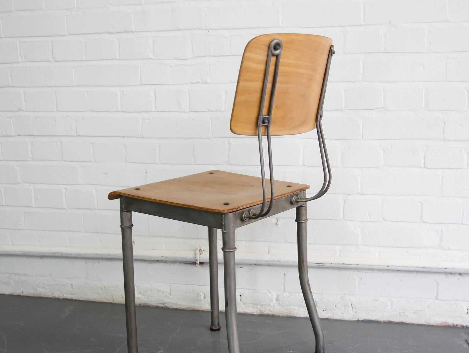 Modernist Robert Wagner Rowac Prototype Industrial Chair, circa 1920s 2