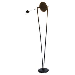 Modernist Ron Rezek Style Black Articulating Floor Lamp