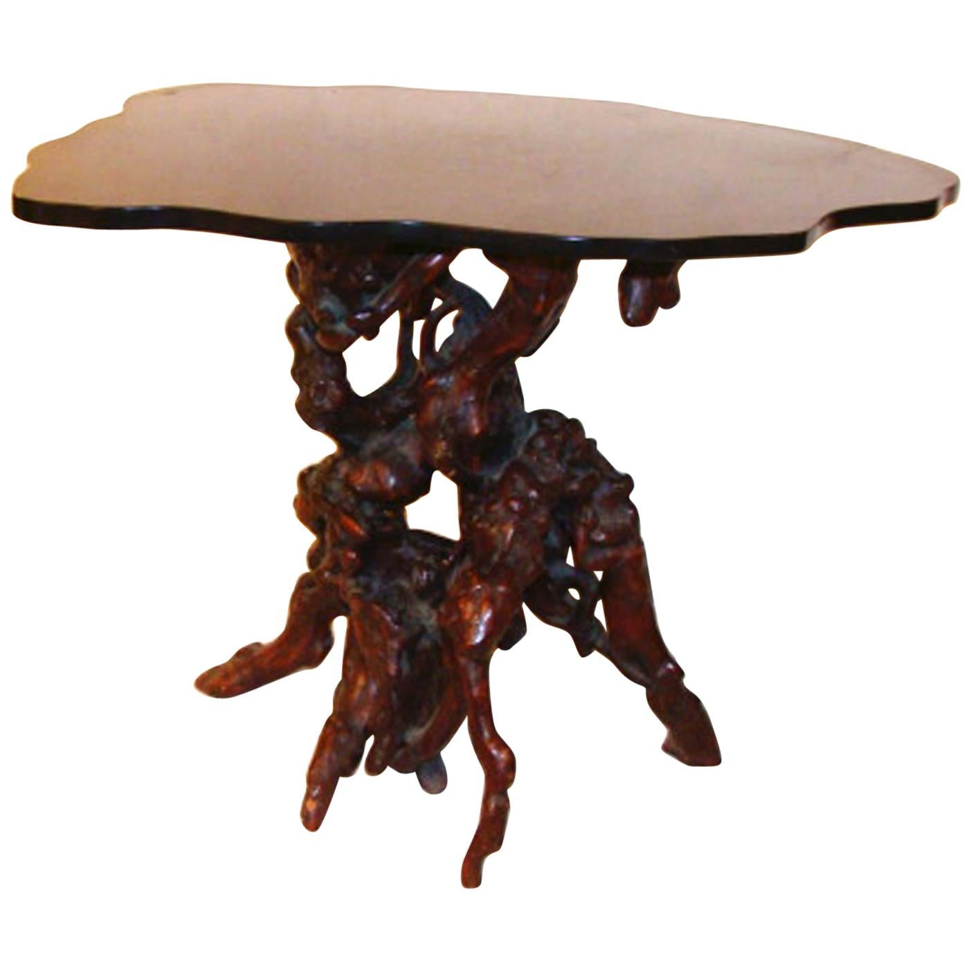 Modernist Root Side Table For Sale