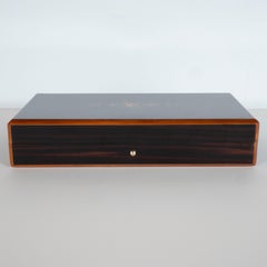 Modernist Rosewood and Cedar Monogrammed Humidor by Louis Vuitton