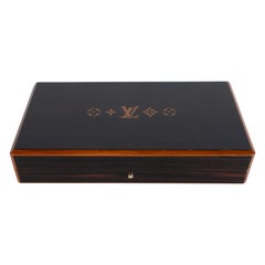 Modernist Rosewood and Cedar Monogrammed Humidor by Louis Vuitton