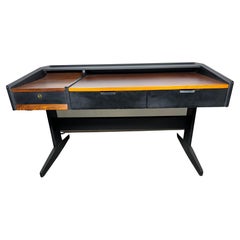 Modernist Rosewood & Black Lacquer Desk manner or DUNBAR / Wormley