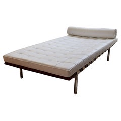 Used Modernist Rove Concepts Mies van der Rohe Barcelona White Daybed Chaise