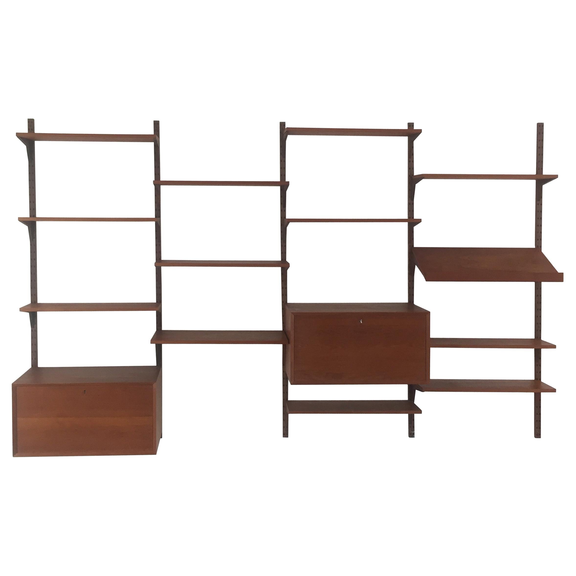 Modernist Royal System Wall Unit by Poul Cadovius for Cado, 1960s