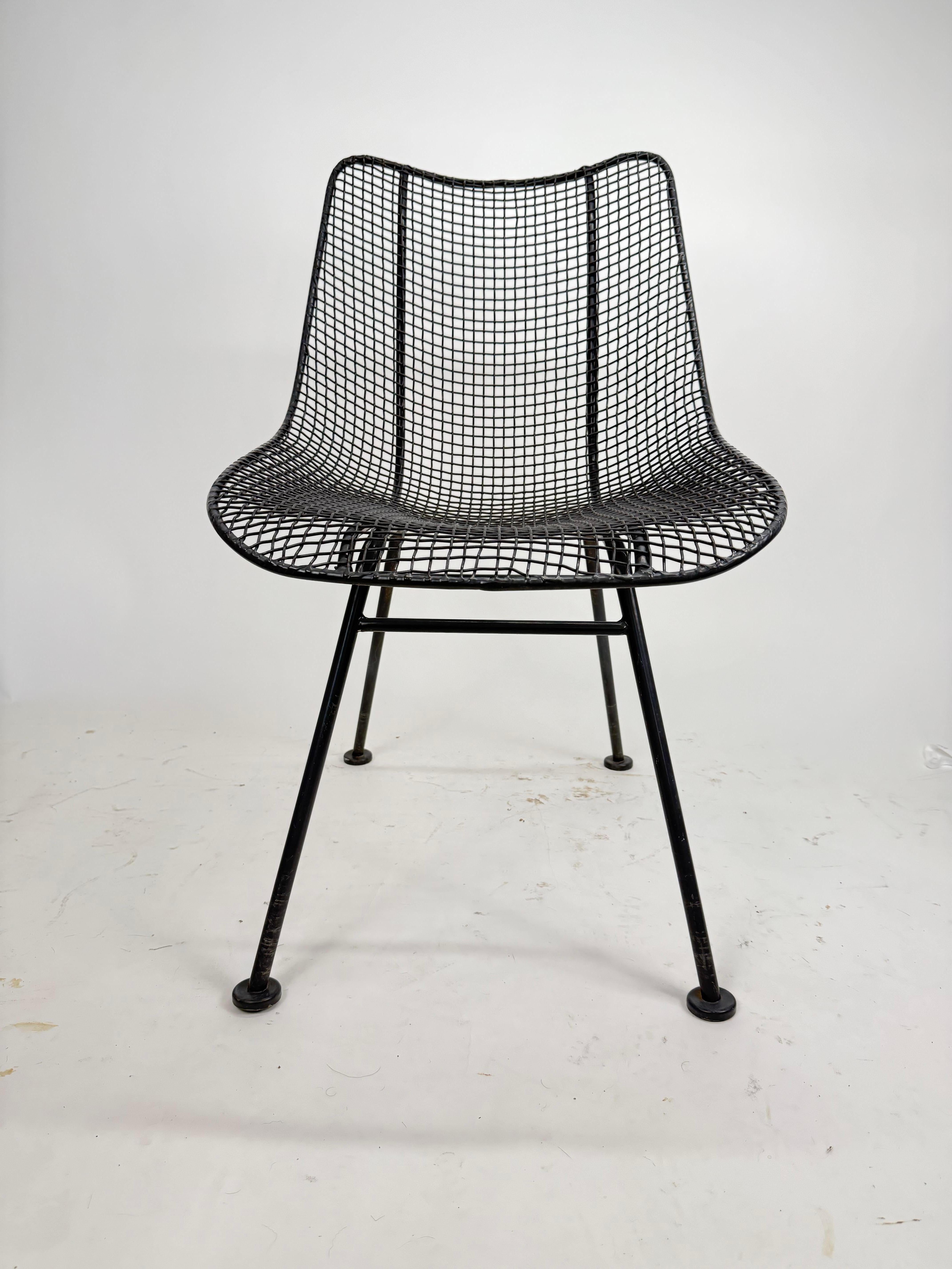 Mid-20th Century Modernist Russell Woodard Patio Set, 6 chairs with table For Sale