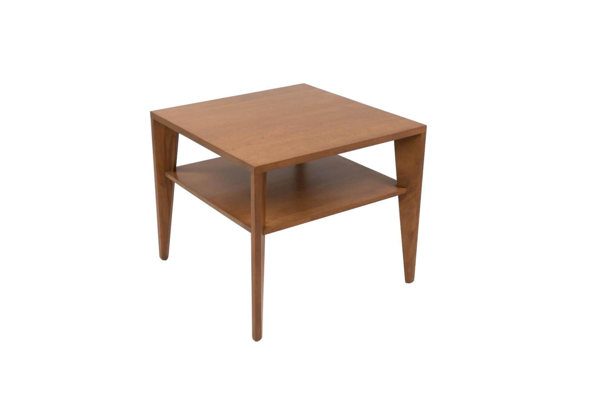 American Modernist Russel Wright Square Tables by Conant Ball For Sale