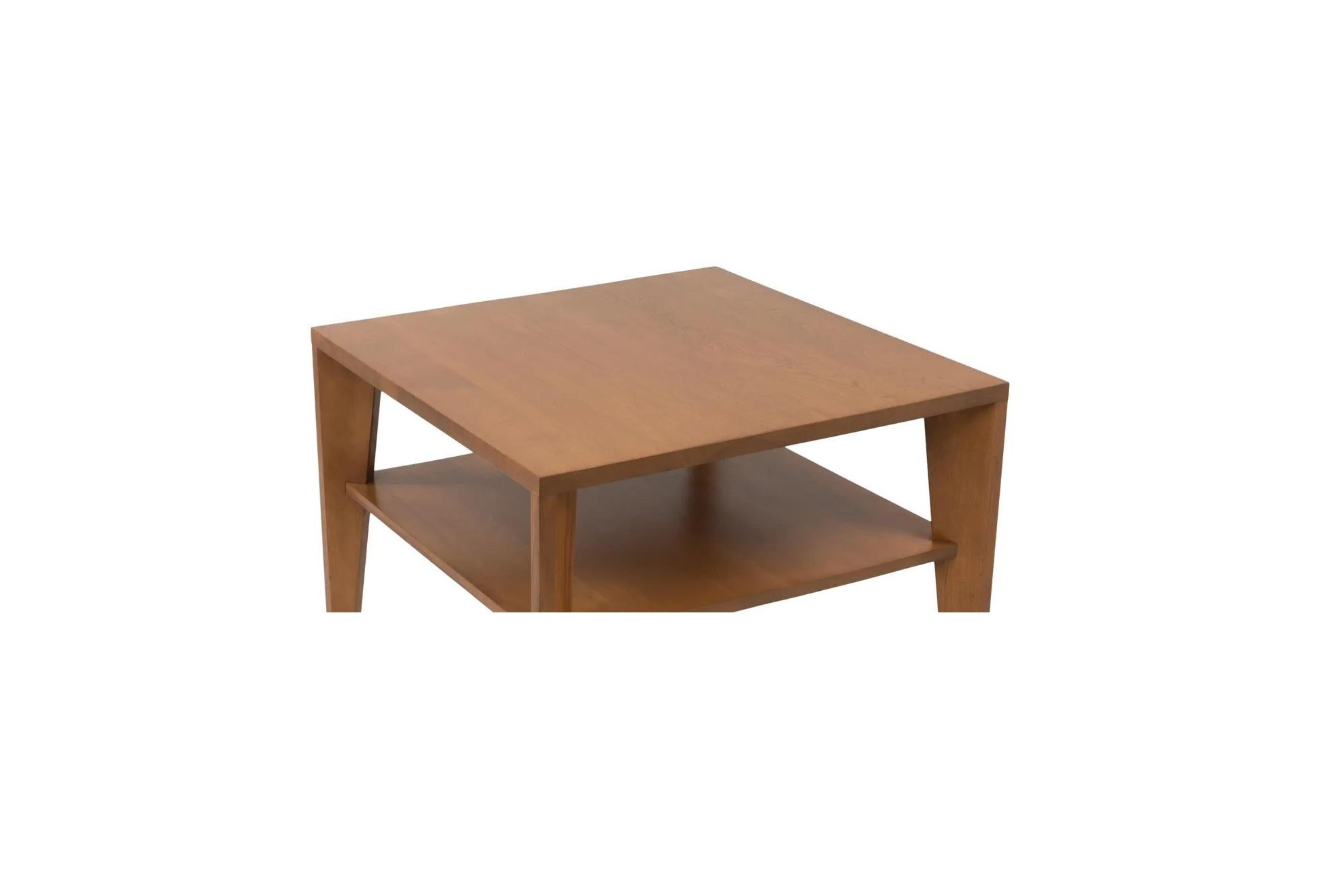 Tables carrées modernistes Russel Wright de Conant Ball en vente 2