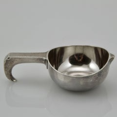 Modernist Russian Sterling Silver Set of Six Kovschis from Peterburg