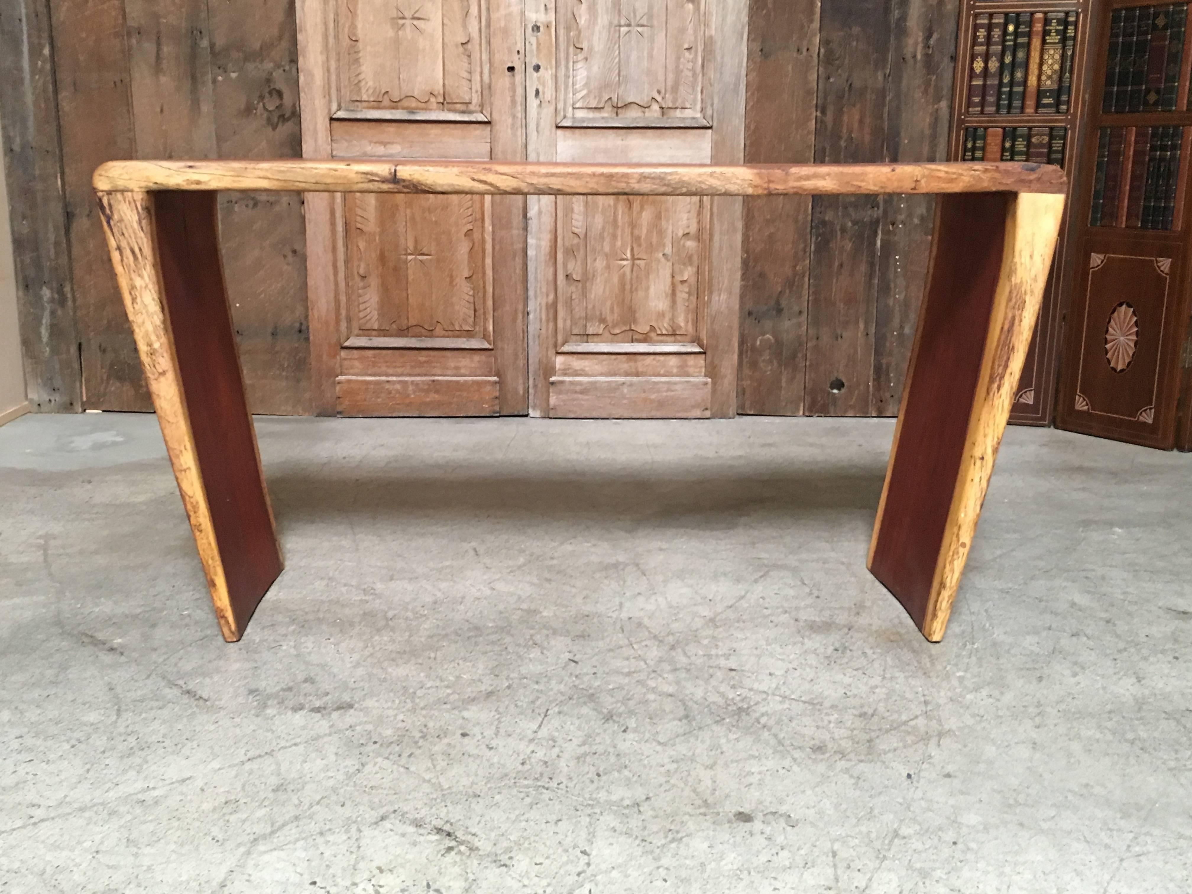 Modernist Rustic Console Table by Tunico T. In Good Condition In Denton, TX