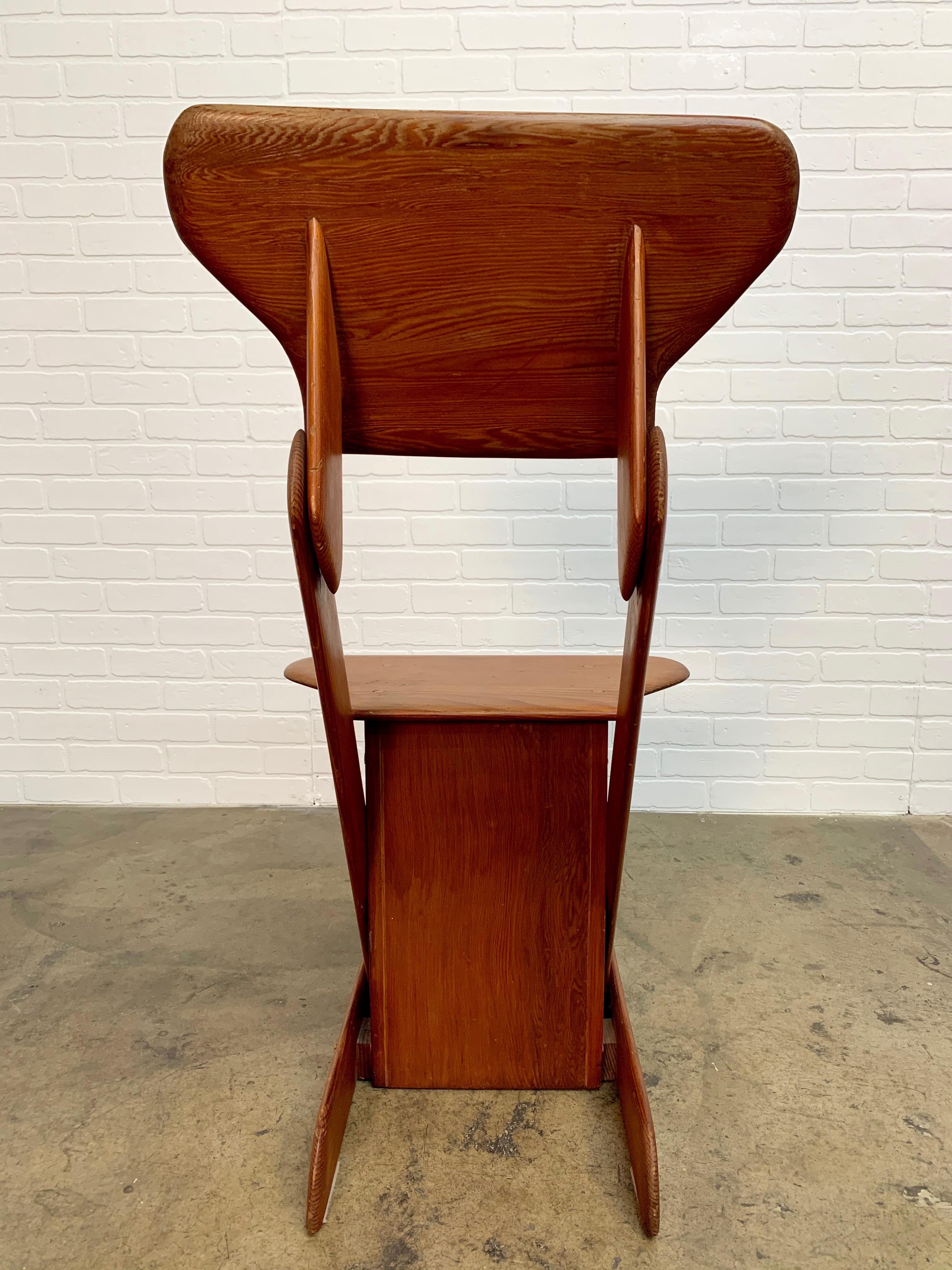 20th Century Modernist Rustic Dining Chairs