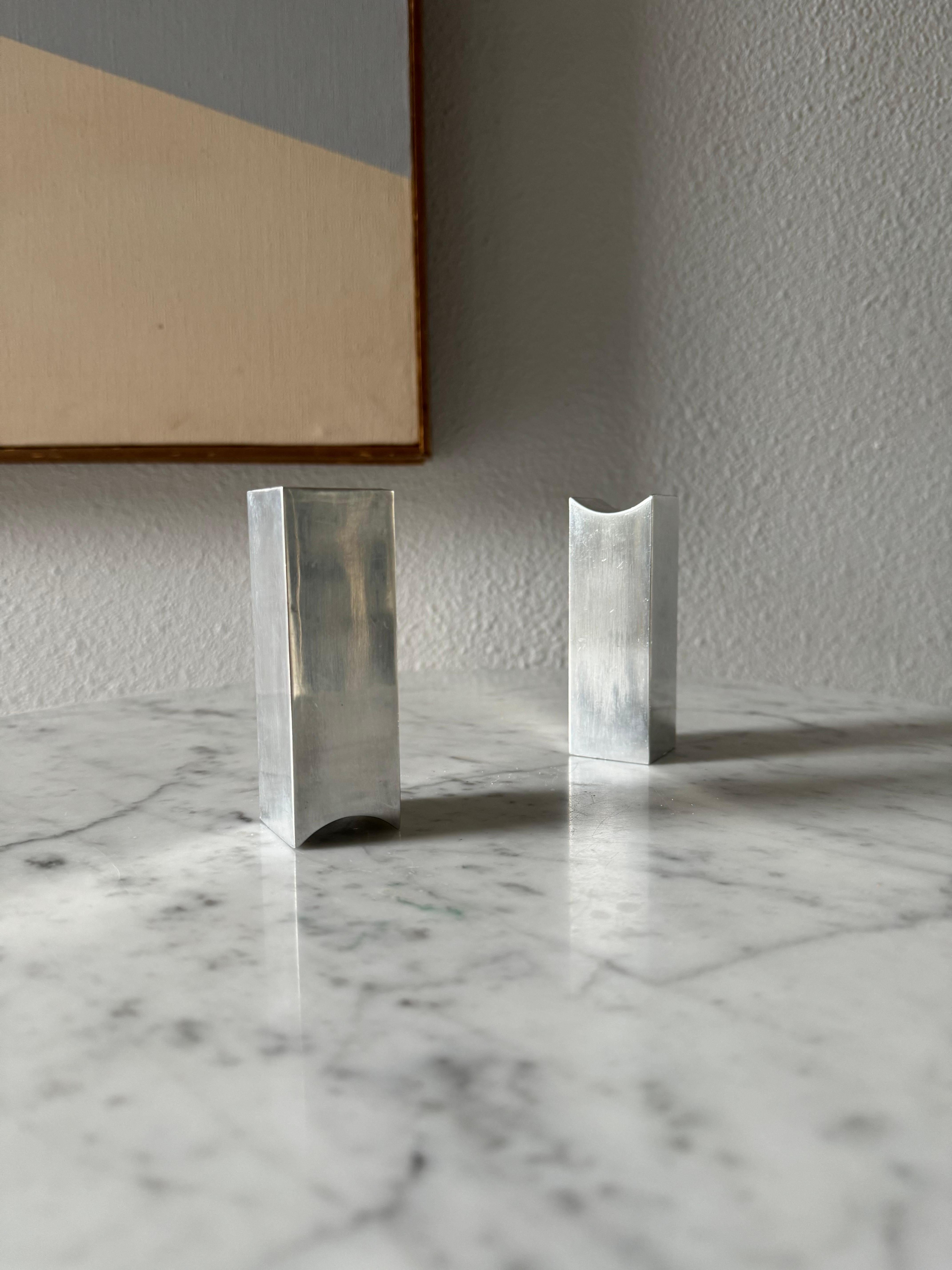 Hand-Crafted Modernist Salt & Pepper Shakers For Sale