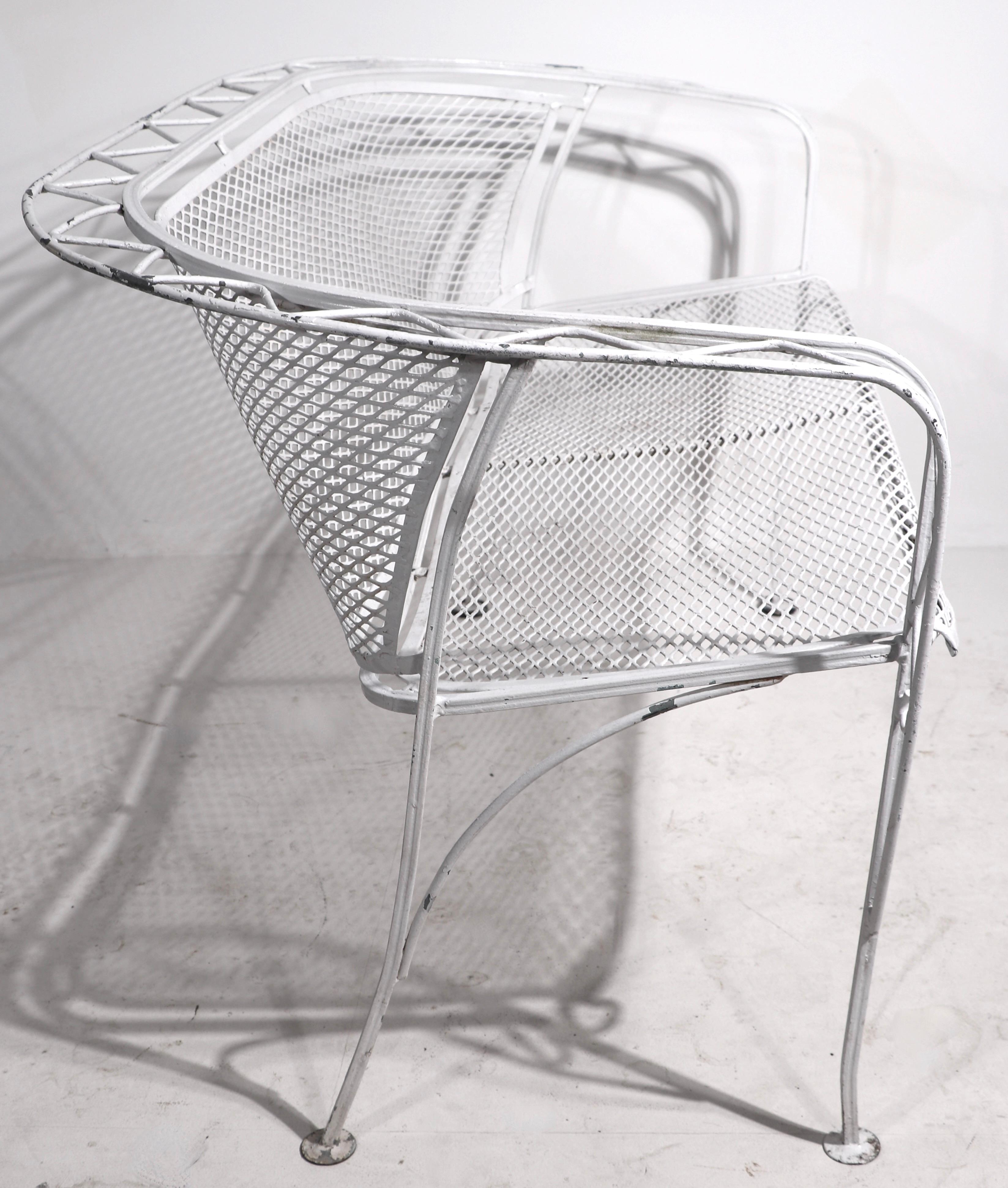Sillón de jardín de hierro forjado Salterini Modernista Hierro forjado en venta