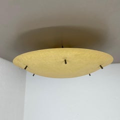 Modernist Sarfatti Style fiberglass 54cm Ceiling Flushmount Light, Italy 1950s