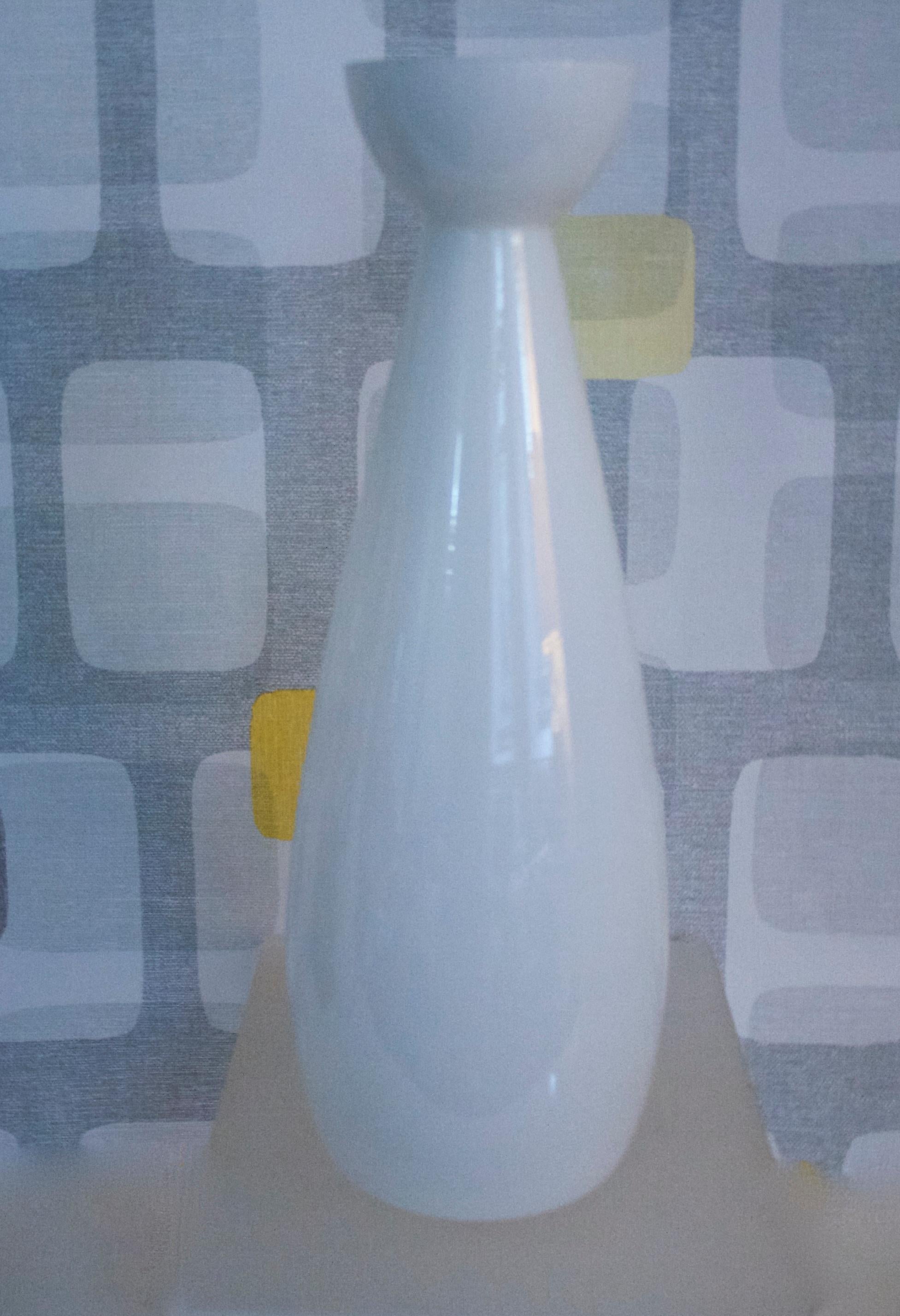 Modernist Scandinavian/Murano Space Age White Glass Vases from Late 1950s-1960s For Sale 3