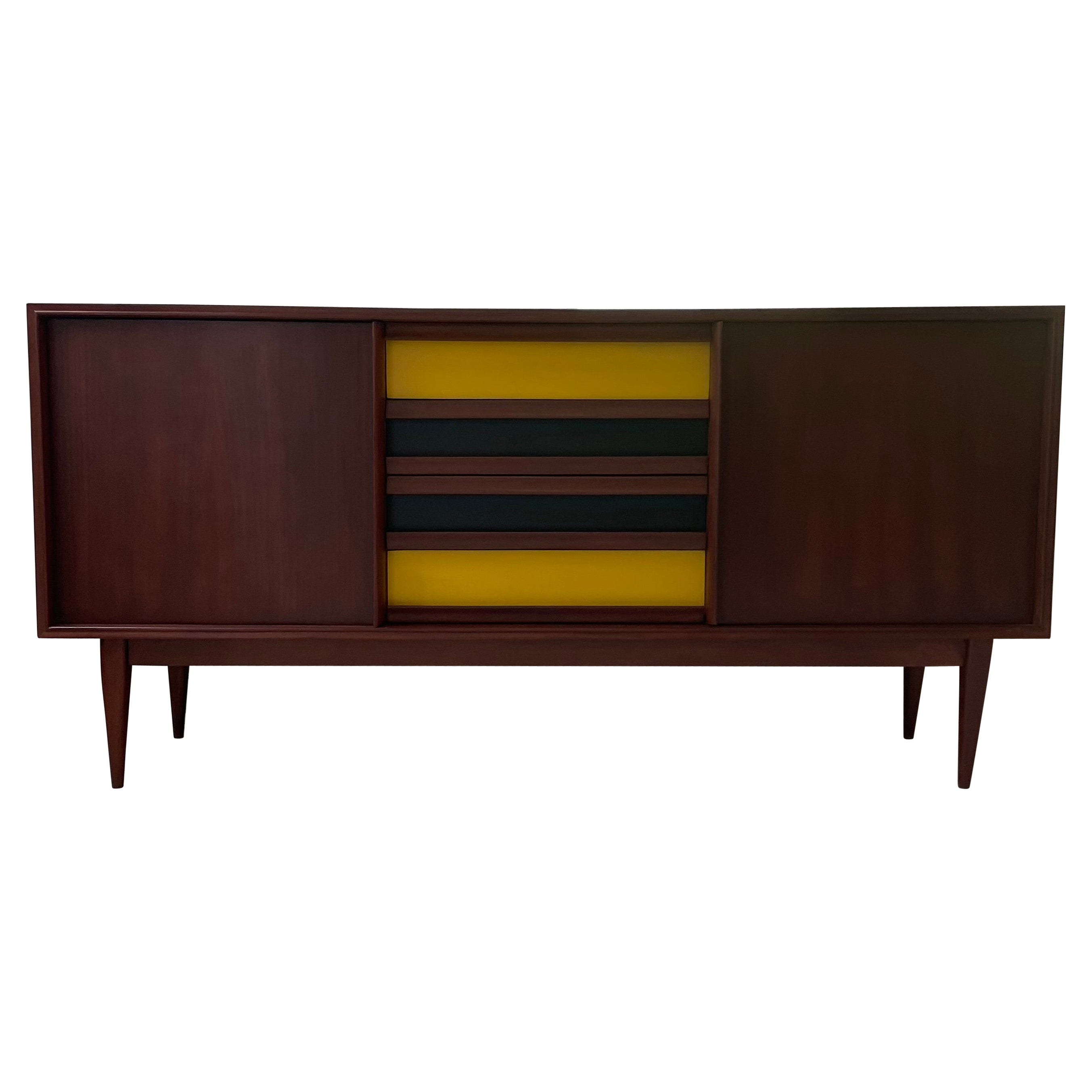 Modernistisches skandinavisches Sideboard der Moderne, 1960er Jahre
