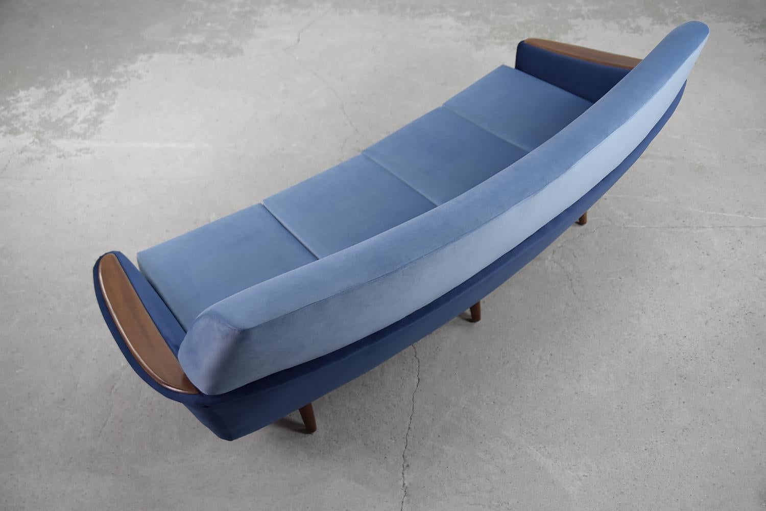 Ensemble de salon scandinave moderne en velours de Holm Fabriker Ab, années 1960 en vente 6