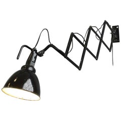 Modernist Scissor Lamp by Wilhelm Bader, circa 1930s