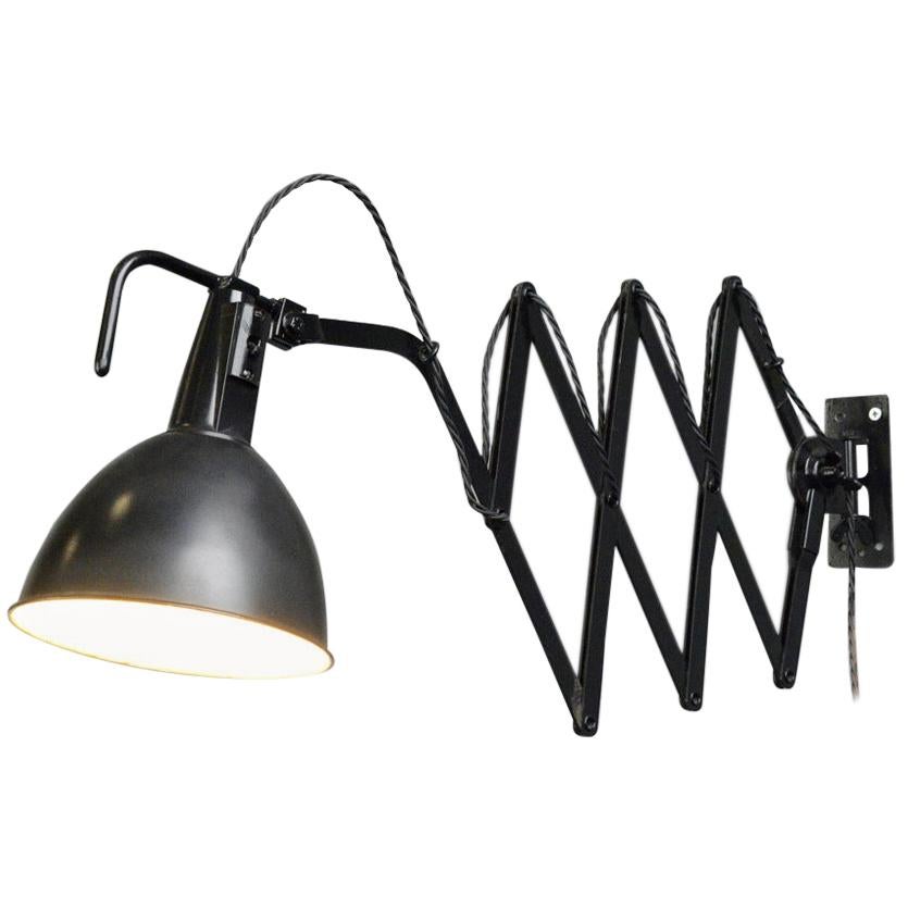 Modernist Scissor Lamp by Wilhelm Bader, circa 1930s